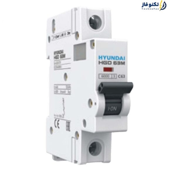کلید مینیاتوری تک پل/تک فاز 2 آمپر hyundai