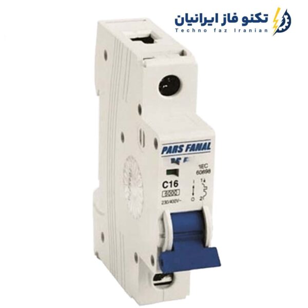 کلید مینیاتوری پارس فانال 1 پل 1 آمپر مدل PFN-1P