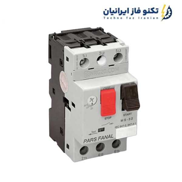 کلید حرارتی رنج 25 تا 40 آمپر Pars Fanal مدل MS80