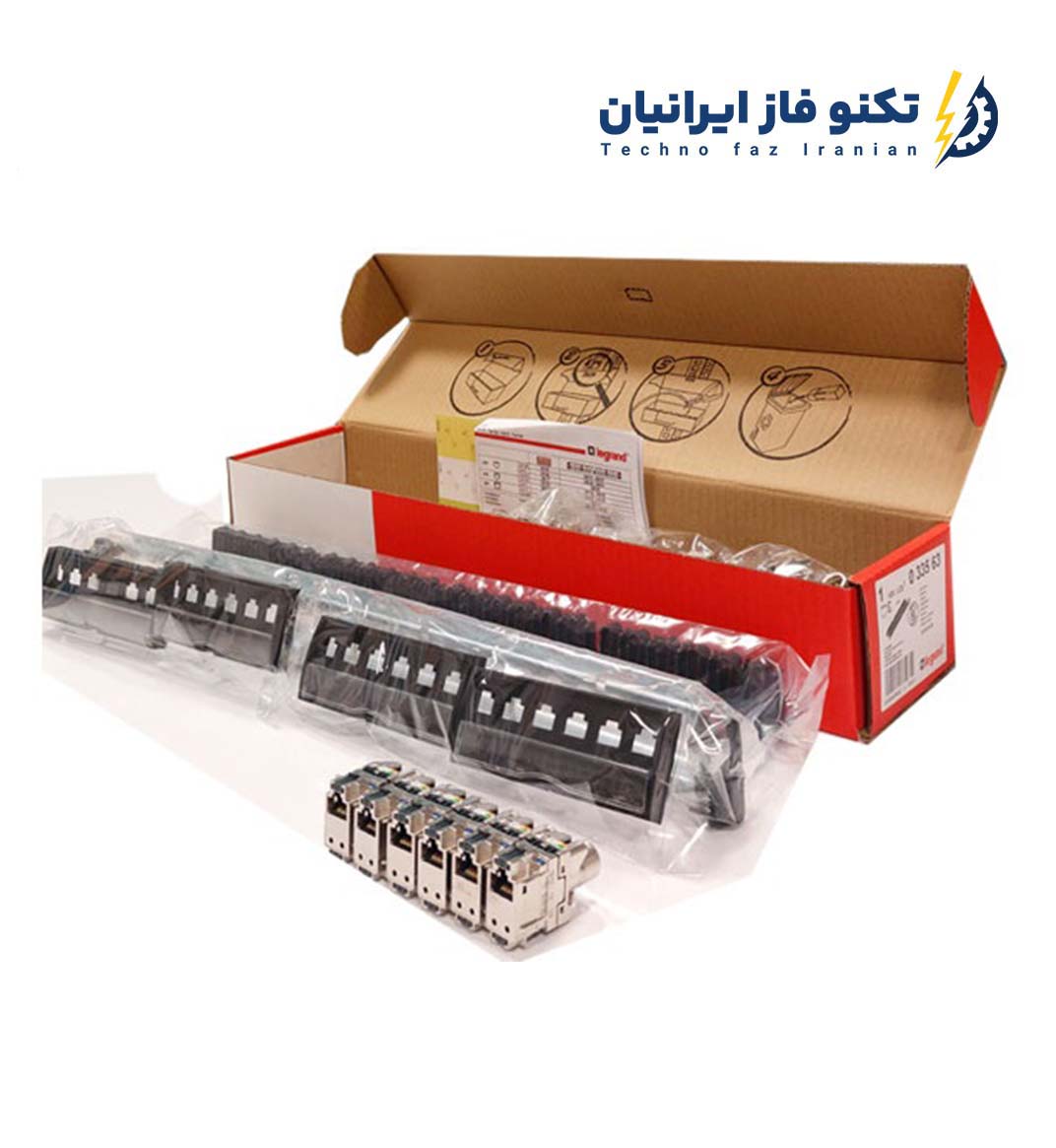 پچ پنل 24 پورت legrand CAT6 SFTP وارداتی (2)