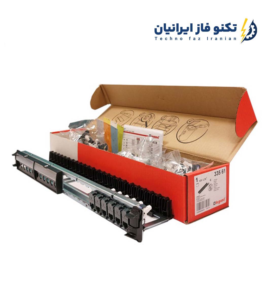 پچ پنل 24 پورت برند لگراند CAT6 UTP وارداتی (2)