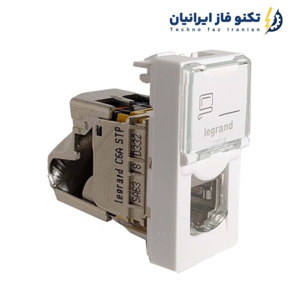کیستون شبکه لگراند CAT6A SFTP تک ماژول باریک