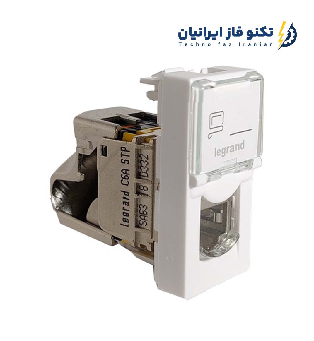 کیستون شبکه لگراند CAT6A SFTP تک ماژول باریک