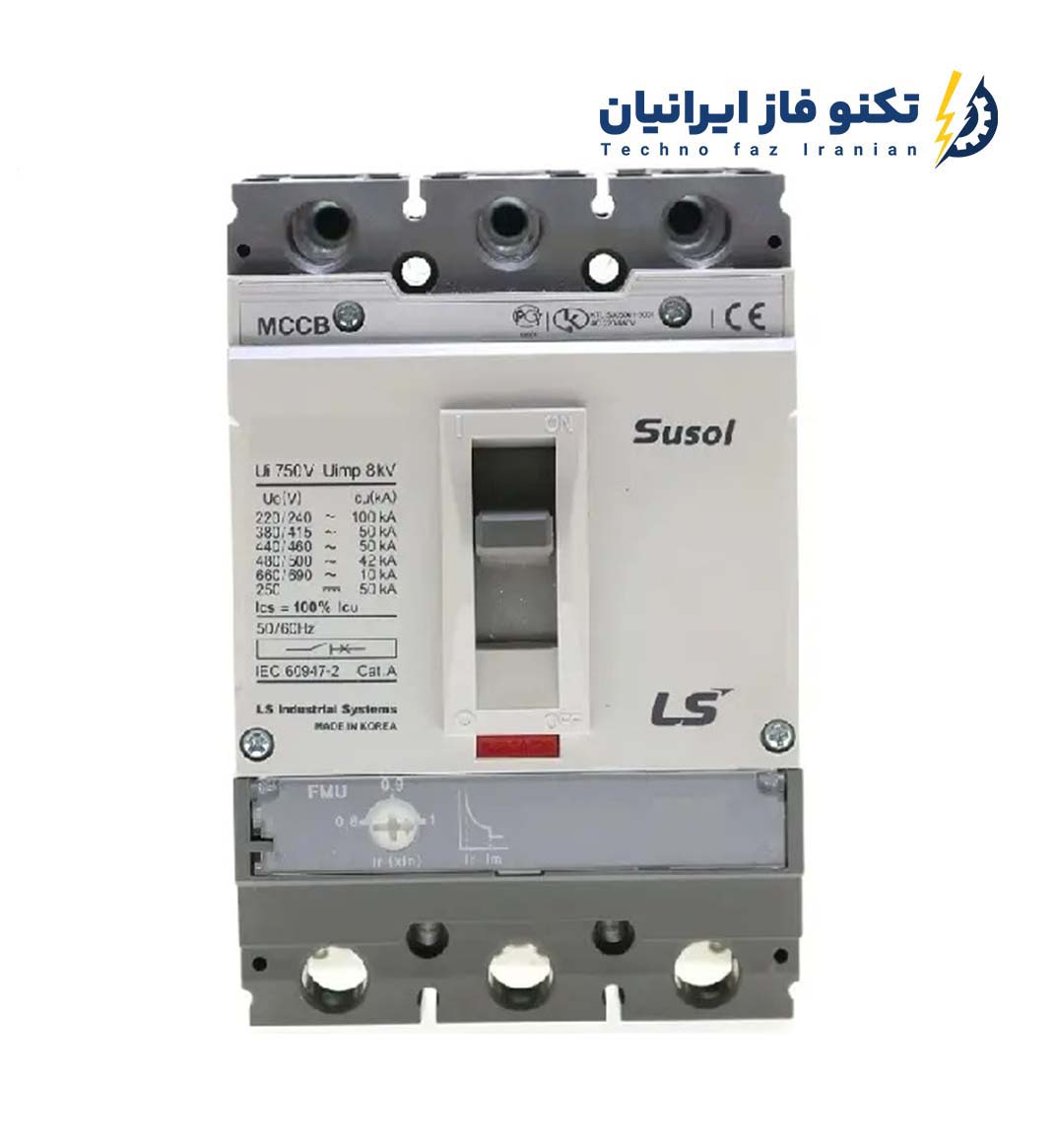 کلید اتوماتیک 400 آمپرقابل تنظیم حرارتی برند Ls